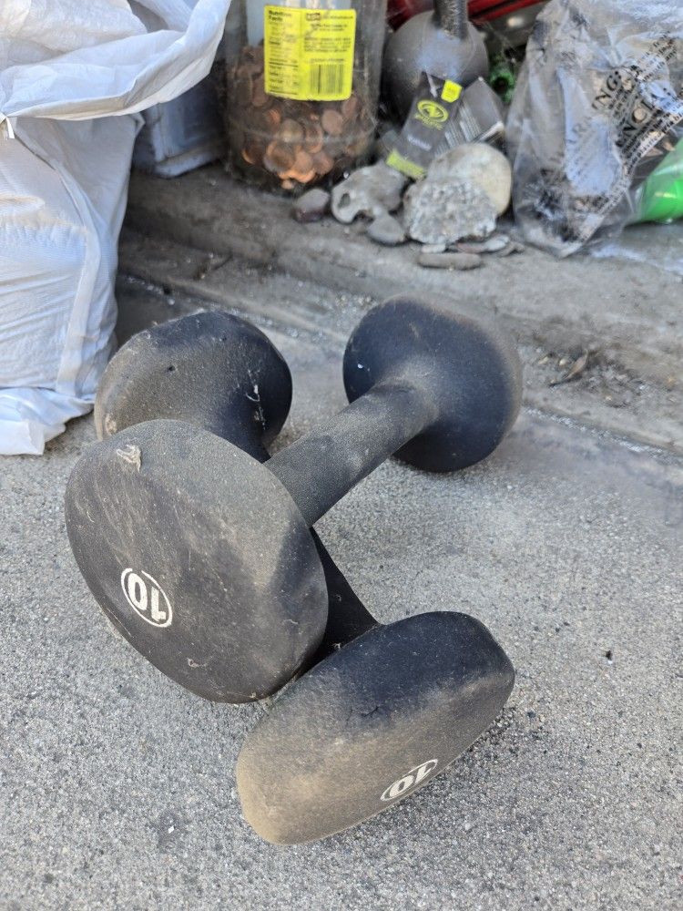 Two 10lb Hand Weights