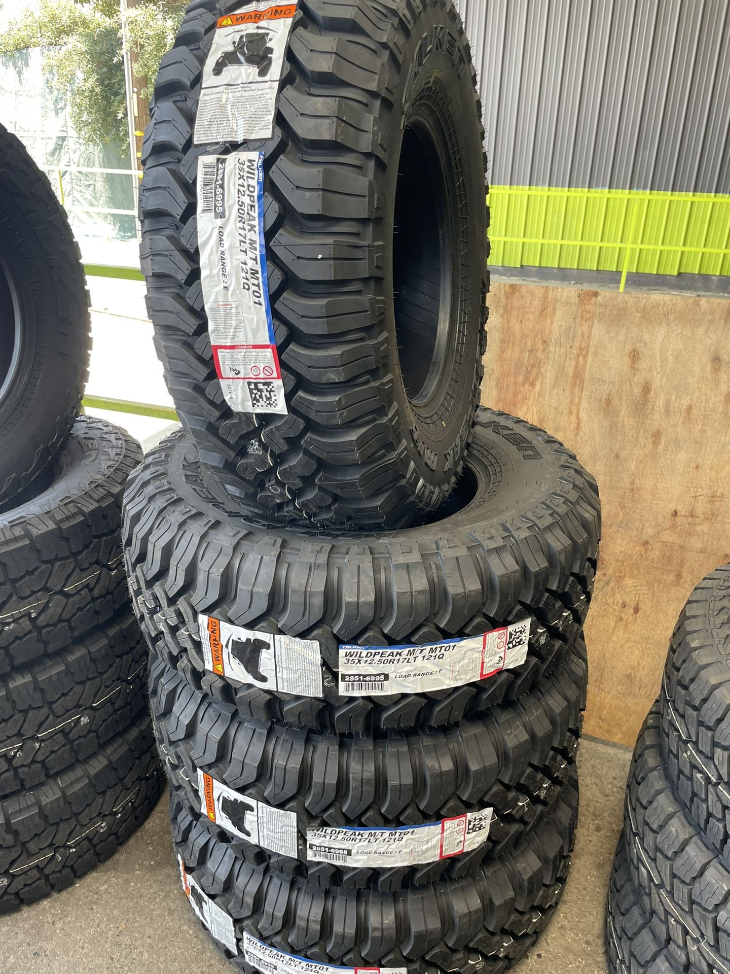LT 35x12.50x17 FALKEN MT MUD TERRAIN TIRES (4) NEW INSTALLED-WE FINANCE