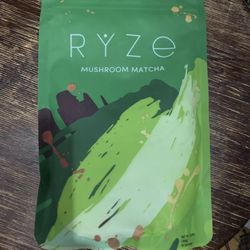 RYZE ORGANIC MUSHROOM MATCHA COFFEE  Tea 30 SERVINGS New SEALED BAG Exp 11/2025