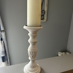 Candle Holder With Candle 