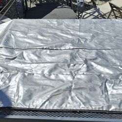 ADCO 3782 Triple Tire cover Diamond Plate, thick vinyl, like new