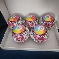 LOL SURPRISE BALLS LOT OF 5 CRAYOLA TOYS NEW