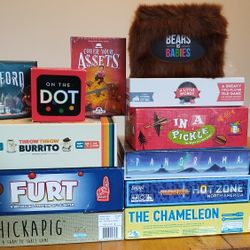Board Games & Card Games $5 Each
