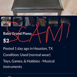 Beware Of Piano Scam