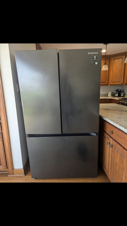 5-Year-Old Samsung Steel Bottom Freezer Refrigerator - Fair Condition - Missouri City, TX
