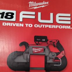 NEW Milwaukee 5" Deep Cut Brushless Band Saw Cordless Variable Speed 2 Batteries Charger Hard Case 2729-22 Sierra de Banda