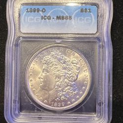 1899-O Morgan Silver Dollar MS65 Uncirculated ICG Graded MM95