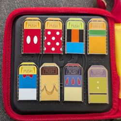 Disney Parks 2025 Character Trash Bins Cans Mystery Pins WDW w/ Chasers COMPLETE