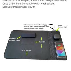 Laptop Surface Mat W/ Wireless Charging