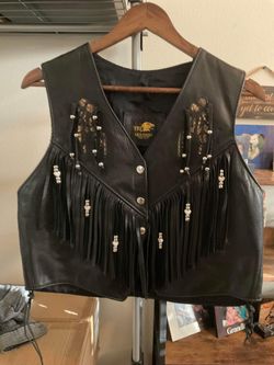 TRD Leather Biker Vest ~ Women’s Size XXL