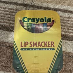 Lip Smacker Crayola 3 Pc Lip Balm Tin Razzmatazz, Banana, Granny Smith