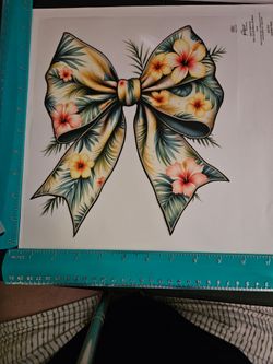 Hawaiian Bow Dtf Transfer