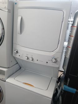 GE 27" unitized washer and dryer stack - Free delivery