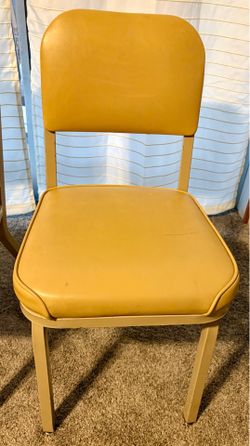 Set of 6 Vintage MCM “United Chair" Industrial Office/Dining Chairs