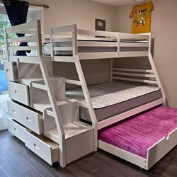 Bunk Bed With Trundle $899🔥🔥