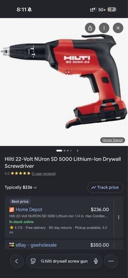 Hilti drywall screw gun Only