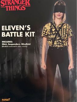 ADULT BATTLE ELEVEN COSTUME KIT STRANGER THINGS COSTUME