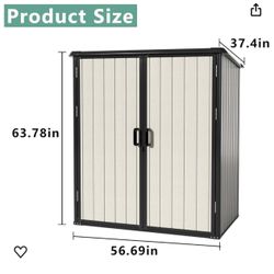 New. In Box,3x5FT small resin Storage Shed( See Description)