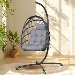 Grey Swing Egg Chair