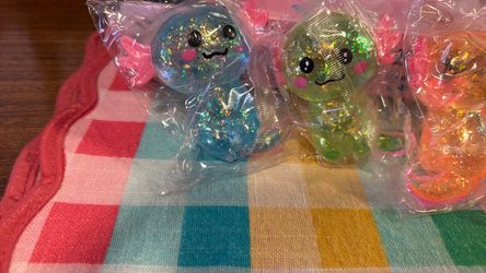 Glitter Sea friend squishy with tail