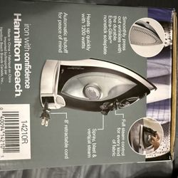 Hamilton Beach Nonstick Iron With Retractable Cord