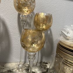 Gold Candle Holder