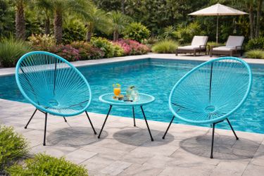 Patio Furniture 3 PCs Acapulco Chair Set 