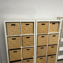 Shelving Unit W/ Boxes Inside (2) ($40 Each) 