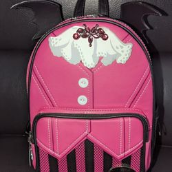 Monster High Doll DRACULARA Mini Backpack Pink & Black with Wings New with Tags