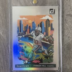 2024 Panini Donruss Downtown Tyreek Hill #3 Insert Miami Dolphins NFL