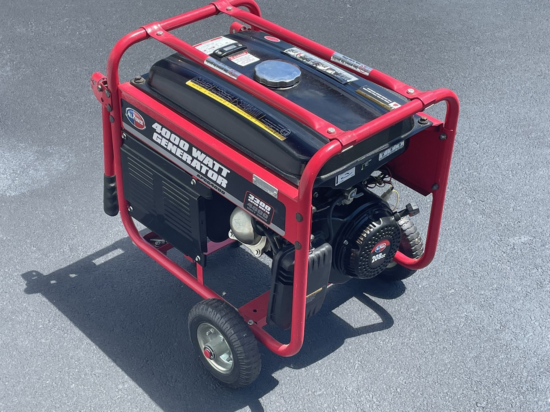 Gas Powered 4000 Watts All Power Generator