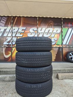SET OF 275/50/22 BRIDGESTONE ALENZA
