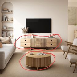 Brand New TV Stand And Coffee Table