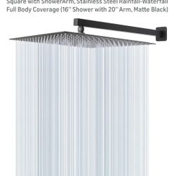 16" RAIN SHOWER HEAD W 20" EXTENSION