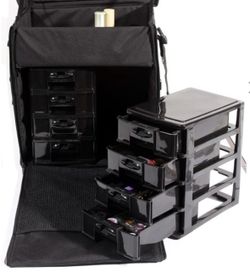 Makeup Case Professional Rolling Cosmetic Case with Drawers Travel Trolley