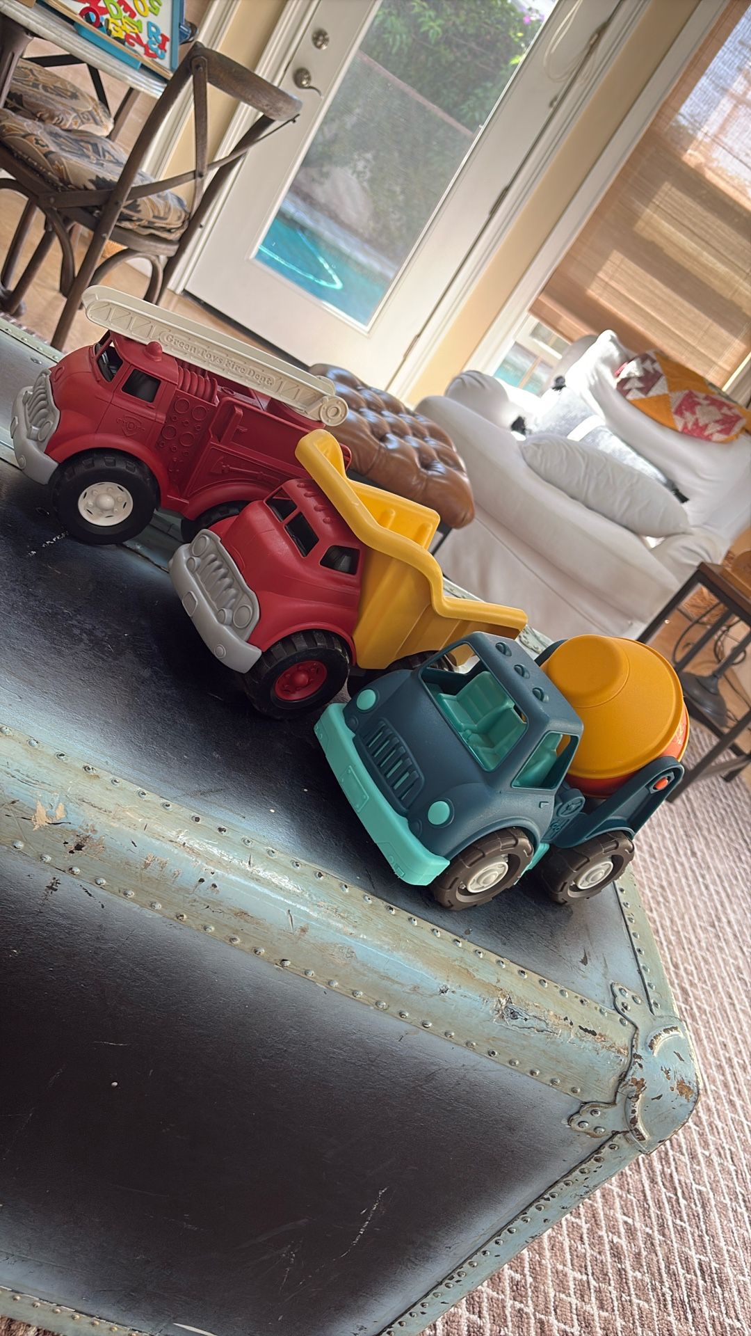 Green Toys Lot Of 3 Trucks