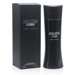 AMAZING CODE POUR HOMME Secret Plus Eau de Parfum Cologne Perfume 3.4OZ New