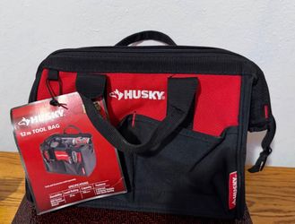 Husky 12 in. 4-Pocket Zippered Tool Bag