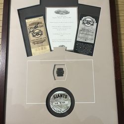 San Francisco SF Giants Pacific Bell Park April 2000 Opening Day Tickets, Pins, Souvenirs 