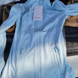 Lululemon Light Blue Zip Women -Size SML