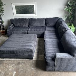 Dark Blue Sectional Big