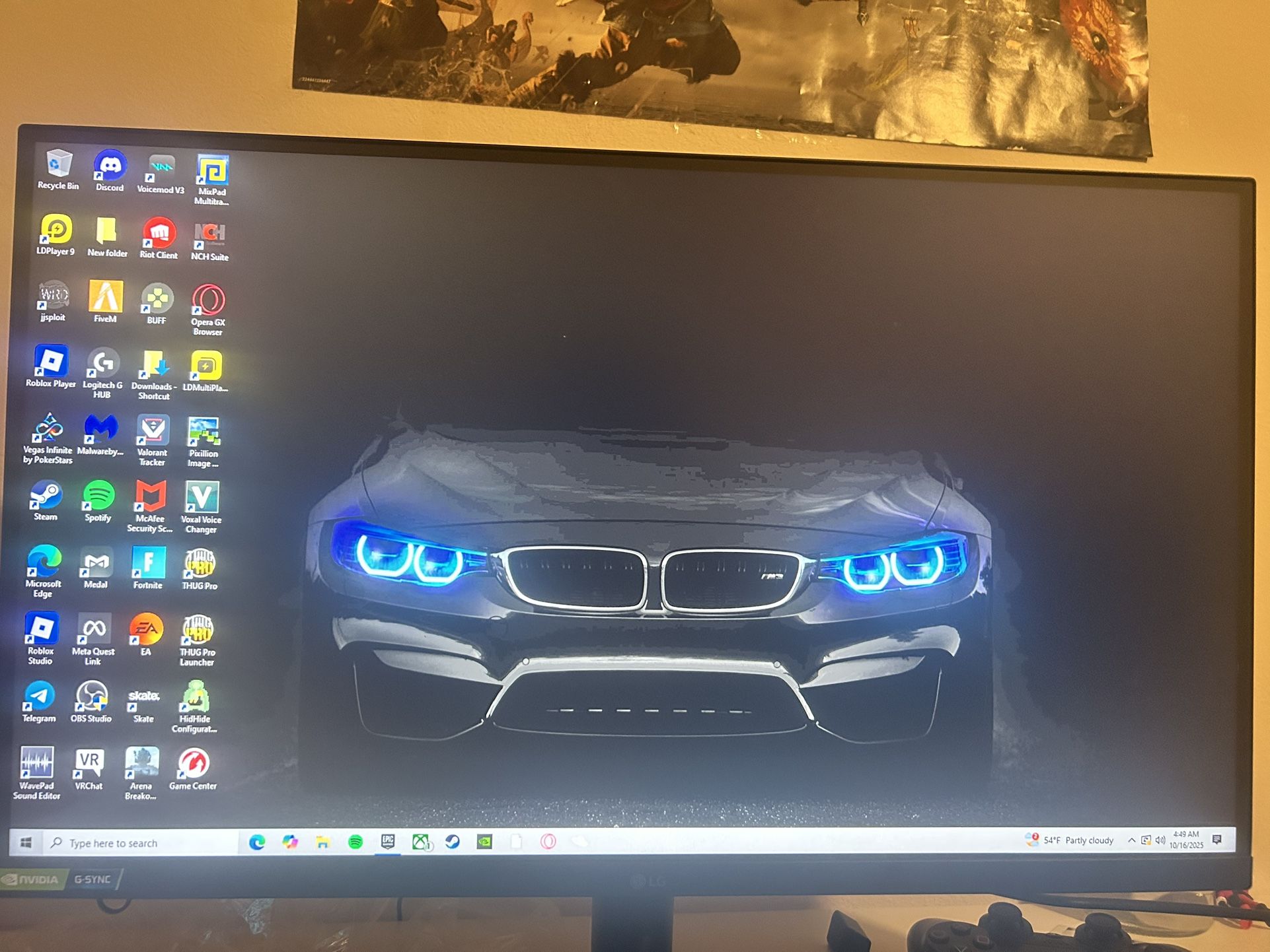 Monitor And Pc