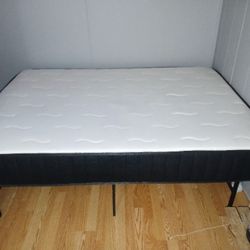 Bed full newer. Frame new 125. Paid $300