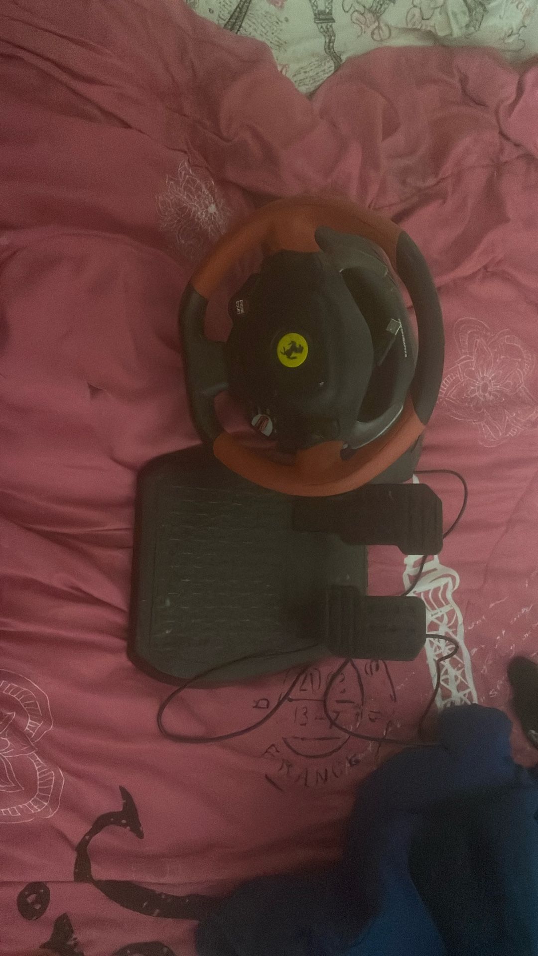 Thrustmaster - Ferrari 458 Spider Racing Wheel for Xbox One - Black/Red/Yellow