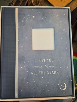 Baby Memory Book & Keepsake Album – "I Love You More Than All the Stars"