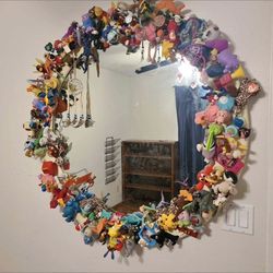 42in mirror with McD and collectible toys