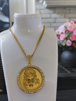 Jesus piece pendant