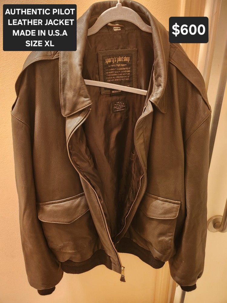 Authentic Pilot Leather Jacket USA