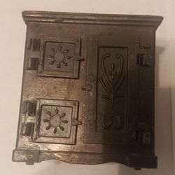 Vintage Miniature Metal Cabinet
