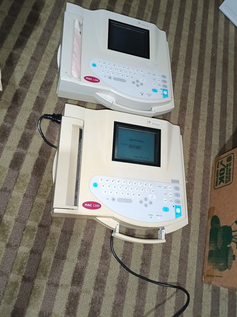 2 LOT GE MAC1200ST MACHINES SOLD AS IS